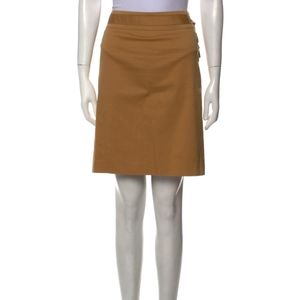 Gucci Pencil Skirt with Leather Bamboo Brand Tassel